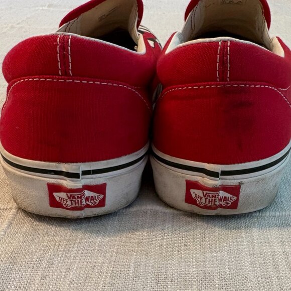 Vans Slip-On Checker Flame Red – Men’s 13 - Picture 3 of 5